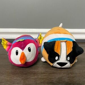 Bun Bun Stuffed Animal Plush Dog & Owl Stackable Kids Toy Bundle
